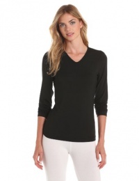 Calvin Klein Women's Essentials Long Sleeve Sleep V-neck, Black, Large Calvin Klein Women's Essentials Long Sleeve Sleep V-neck, Black, Large