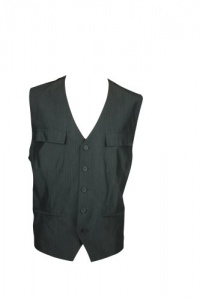 Kenneth Cole Men's Stripe Patch Pocket Vest Kenneth Cole Men's Stripe Patch Pocket Vest