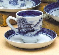 Mottahedeh Blue Canton Demi Cup & Saucer Mottahedeh Blue Canton Demi Cup & Saucer