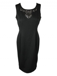 Charter Club Womens Beaded Knit Sheath Sleeveless Dress Charter Club Womens Beaded Knit Sheath Sleeveless Dress