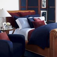 Lauren by Ralph Lauren Greenwich Modern King Flat Sheet - Stripe Lauren by Ralph Lauren Greenwich Modern King Flat Sheet - Stripe