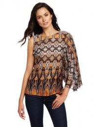 Anne Klein Collection Women's One Shoulder Draped Top Anne Klein Collection Women's One Shoulder Draped Top