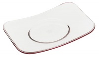 Rosenthal Free Spirit 8-1/4-Inch Glass Angular Platter - Red/Violet Rosenthal Free Spirit 8-1/4-Inch Glass Angular Platter - Red/Violet