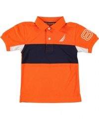 Nautica Boys 8-20 N-83 Color Block Short Sleeve Polo, Bright Orange, Large Nautica Boys 8-20 N-83 Color Block Short Sleeve Polo, Bright Orange, Large
