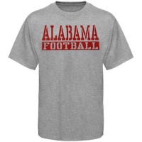 NCAA Alabama Crimson Tide Stencil Football T-Shirt - Gray NCAA Alabama Crimson Tide Stencil Football T-Shirt - Gray