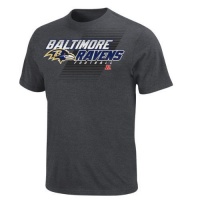 Baltimore Ravens Charcoal Heather Nfl Control The Clock Heathered T-Shirt Baltimore Ravens Charcoal Heather Nfl Control The Clock Heathered T-Shirt