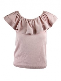 Red Valentino Womens Ruffled Scoopneck Sleeveless Knit Top Red Valentino Womens Ruffled Scoopneck Sleeveless Knit Top