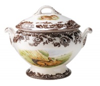 Spode Woodland Covered Soup Tureen with Rabbit, Quail, and Pintail Spode Woodland Covered Soup Tureen with Rabbit, Quail, and Pintail