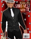 Men's Gangster Shirt, Vest And Tie