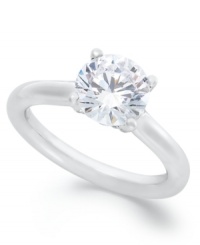 Take her breath away with sentiment & sparkle. This exquisite Hearts.Arrows.Together™ engagement ring features a certified solitaire, brilliant-cut diamond (2 ct. t.w.) Diamonds is cut with an arrow pattern visible from above and heart pattern visible from below. Ring comes with a certificate and viewer which allows you to see the difference for yourself. Crafted in 14k white gold. Take her breath away with sentiment & sparkle. This exquisite Hearts.Arrows.Together™ engagement ring features a certified solitaire, brilliant-cut diamond (2 ct. t.w.) Diamonds is cut with an arrow pattern visible from above and heart pattern visible from below. Ring comes with a certificate and viewer which allows you to see the difference for yourself. Crafted in 14k white gold.