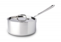All Clad Stainless Steel 3-Quart Sauce Pan with Lid All Clad Stainless Steel 3-Quart Sauce Pan with Lid