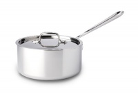 All Clad Stainless Steel 3-Quart Sauce Pan with Lid