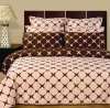 Blush and Chocolate Egyptian Cotton 9PC Bed in a Bag, Sheet, Duvet & Comforter, Full
