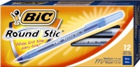 BIC Round Stic Ball Pen, Medium Point , 1.0 mm, Blue, 12 Pens (GSM11-Blu) BIC Round Stic Ball Pen, Medium Point , 1.0 mm, Blue, 12 Pens (GSM11-Blu)