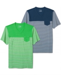 Add a fresh pop of color to your casual wear with this INC International Concepts tee.