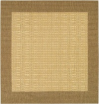 Couristan 1005/3000 Recife Checkered Field Natural/Cocoa Rug, 7-Feet 6-Inch Square Couristan 1005/3000 Recife Checkered Field Natural/Cocoa Rug, 7-Feet 6-Inch Square
