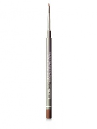 Convenient pencil creates perfectly defined, natural-looking brows. Ultra-fine tip fills even the smallest gaps with precise hair-like strokes. Automatically self-sharpens; glides on without skipping or tugging. Colour lasts all day. 0.002 oz. 