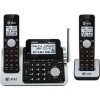 AT&T CL83201 DECT 6.0 Cordless Phone, Black/Silver, 2 Handsets