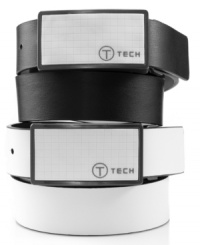 The future is now with this modern reversible belt from T-Tech by Tumi. The future is now with this modern reversible belt from T-Tech by Tumi.