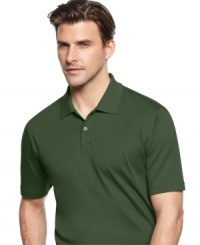 For a comfortable and stylish look, this smooth cotton polo from Tasso Elba can't be beat.