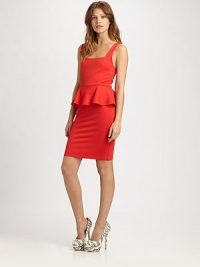EXCLUSIVELY AT SAKS. A flirty peplum accentuates the waist of this vibrant squareneck sheath.FittedWide strapsSquareneckBodice dartsCenter back zipperAbout 21 from natural waist59% linen/35% viscose/6% silkDry cleanImportedModel shown is 5'8½ (174cm) wearing US size 4. EXCLUSIVELY AT SAKS. A flirty peplum accentuates the waist of this vibrant squareneck sheath.FittedWide strapsSquareneckBodice dartsCenter back zipperAbout 21 from natural waist59% linen/35% viscose/6% silkDry cleanImportedModel shown is 5'8½ (174cm) wearing US size 4.