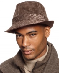 A hat for a hepcat: The Andrew from Country Gentlemen, a trilby made in GentleFelt corduroy you'll need for fall. A hat for a hepcat: The Andrew from Country Gentlemen, a trilby made in GentleFelt corduroy you'll need for fall.