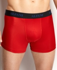 Boxer briefs that go beyond good looks: Two-pack of Performance Boxer Briefs from Alfani made of lightweight wicking fabric with antimicrobial properties. Boxer briefs that go beyond good looks: Two-pack of Performance Boxer Briefs from Alfani made of lightweight wicking fabric with antimicrobial properties.