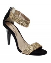 Classy and elegant. Alfani's Anika ankle strap evening sandals are a beautiful addition to one of your most memorable nights. Classy and elegant. Alfani's Anika ankle strap evening sandals are a beautiful addition to one of your most memorable nights.