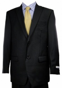 Calvin Klein Men's Slim Fit Pinstripe Suit Navy 40L 34W Calvin Klein Men's Slim Fit Pinstripe Suit Navy 40L 34W