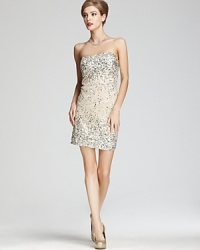 Alice + Olivia Dress - Larken Beaded Mini Sweetheart Alice + Olivia Dress - Larken Beaded Mini Sweetheart