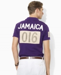 Celebrate the spirit of the 2012 Olympic Games with an iconic rugby shirt in breathable cotton mesh, finished with bold country details and Ralph Lauren's signature Big Pony. Celebrate the spirit of the 2012 Olympic Games with an iconic rugby shirt in breathable cotton mesh, finished with bold country details and Ralph Lauren's signature Big Pony.