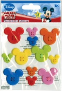 Disney Mickey Icon Adhesive Buttons Disney Mickey Icon Adhesive Buttons