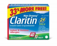 Claritin Allergy 24 hr, 10mg, 30-Count Box +10 Bonus Tablets Claritin Allergy 24 hr, 10mg, 30-Count Box +10 Bonus Tablets