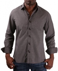 English Laundry John Lennon I Should Have Men's Woven Dress Shirt Checkered English Laundry John Lennon I Should Have Men's Woven Dress Shirt Checkered