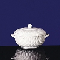 This eclectic service with its beautifully-detailed basket-style relief is an everyday white china for those who appreciate the unique. Bone china. This eclectic service with its beautifully-detailed basket-style relief is an everyday white china for those who appreciate the unique. Bone china.