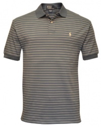 Polo Ralph Lauren Men's Classic Fit Interlock Striped Polo Shirt Blue Polo Ralph Lauren Men's Classic Fit Interlock Striped Polo Shirt Blue
