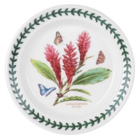Portmeirion Exotic Botanic Garden Salad Plate with Red Ginger Motif Portmeirion Exotic Botanic Garden Salad Plate with Red Ginger Motif