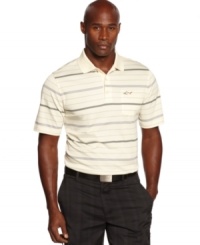 Prep your style just like your swing-with clean lines and high performance this Greg Norman for Tasso Elba golf shirt won't steer you wrong.