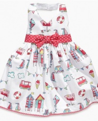 Blueberi Boulevard Girls Dress, Little Girls Beach Halter Dress, White, Size: 3-6 months Blueberi Boulevard Girls Dress, Little Girls Beach Halter Dress, White, Size: 3-6 months