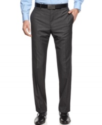 Slim down. These slim-fit pants from Calvin Klein give you lean, tailored lines. Slim down. These slim-fit pants from Calvin Klein give you lean, tailored lines.
