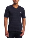 Original Penguin Men's Abbot Pederson Collection Stripe V-Neck Tee