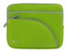 rooCASE Neoprene Netbook Sleeve Case Cover for Acer Aspire One 10.1-Inch AOD255-2256 Netbook (Invisible Zipper Triple-Pocket - Neon Green)