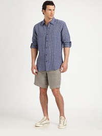EXCLUSIVELY OURS. An effortless option for a sharp summer look, woven in lightweight, luxurious linen that pairs easily with any classic shorts or crisp chino ensemble.Button-frontLinenHand washImported EXCLUSIVELY OURS. An effortless option for a sharp summer look, woven in lightweight, luxurious linen that pairs easily with any classic shorts or crisp chino ensemble.Button-frontLinenHand washImported