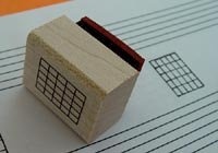 Mini Guitar Chord Stamp (5 Frets) Rubber Stamp Mini Guitar Chord Stamp (5 Frets) Rubber Stamp