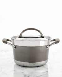 Cooked up for you! Effortlessly move from stovetop to oven to table in one wide-shaped pan that lets you braise stew, simmer soup and more. The incredible construction of aluminum sandwiched between two layers of stainless steel delivers fast and even heating along the sides and bottom of the pan for remarkable results that wow the entire family. Lifetime warranty. Cooked up for you! Effortlessly move from stovetop to oven to table in one wide-shaped pan that lets you braise stew, simmer soup and more. The incredible construction of aluminum sandwiched between two layers of stainless steel delivers fast and even heating along the sides and bottom of the pan for remarkable results that wow the entire family. Lifetime warranty.