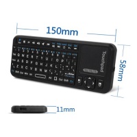 Anker® Mini Wireless Keyboard for Google Android TV / HTPC / PC / Windows 7 / MacOS 10.x or later/ Linux Debian 3.1 with Touchpad / Mouse / Laser Pointer