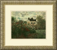 The Artist's Garden at Argenteuil, 1873 Framed Print by Claude Monet Framed The Artist's Garden at Argenteuil, 1873 Framed Print by Claude Monet Framed