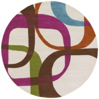 Area Rug 7x7 Round Contemporary Beige Color - Surya Goa Rug from RugPal Area Rug 7x7 Round Contemporary Beige Color - Surya Goa Rug from RugPal