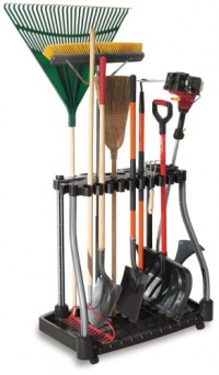 Rubbermaid 5E28 Deluxe Tool Tower Rack with Casters, Holds 40 Tools Rubbermaid 5E28 Deluxe Tool Tower Rack with Casters, Holds 40 Tools