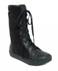 The casually cool, laid-back vibe of Blowfish's Heehee boots is sure to make you smile! With a corduroy upper, they feature a lace-up closure and cozy fleece lining. Pair them with skinny jeans for an effortless look. The casually cool, laid-back vibe of Blowfish's Heehee boots is sure to make you smile! With a corduroy upper, they feature a lace-up closure and cozy fleece lining. Pair them with skinny jeans for an effortless look.